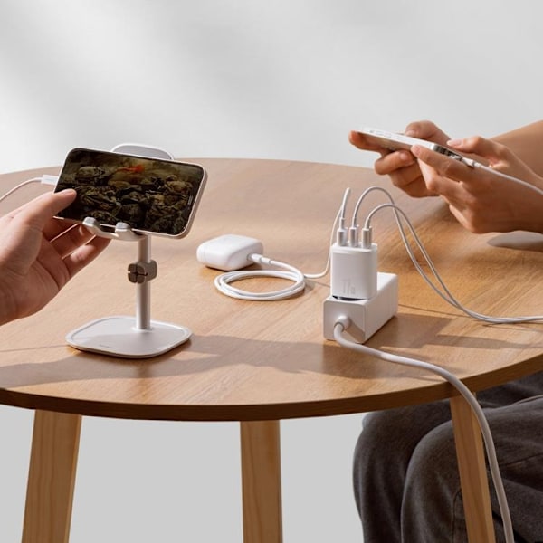 Baseus EU Compact Väggladdare 3x USB 17W - Vit