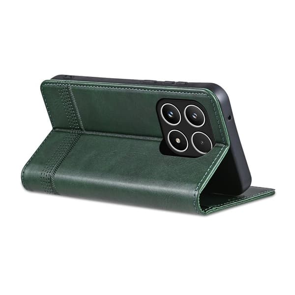 AZNS Xiaomi 15T Plånboksfodral Konstläder - Grön