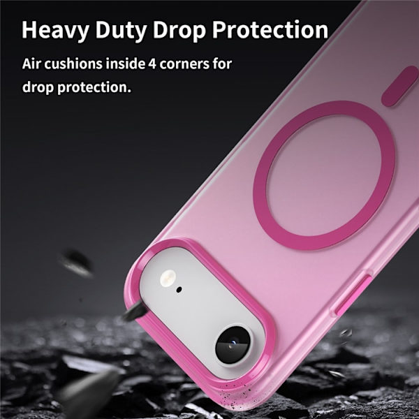 Mobilskal till iPhone Air MagSafe Slim Matte Translucent - Rosa Rosa