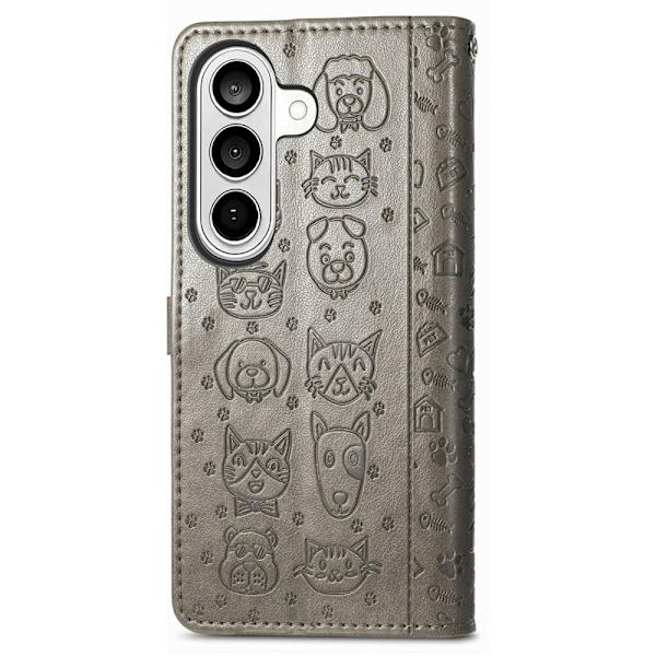 Plånboksfodral för Samsung Galaxy S26 Plus Konstläder - Grå