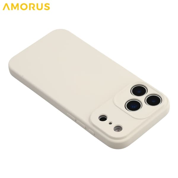 AMORUS Mobilskal till iPhone 17 Pro Precise Cutouts TPU Fiber - Vit Vit