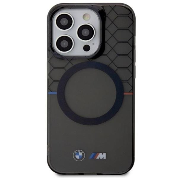BMW iPhone 14 Pro Max -kuori Magsafe Pattern - Harmaa Grå
