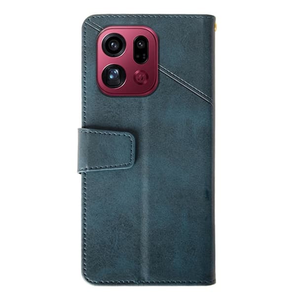 IDEWEI Oppo Find X9 Pro Plånboksfodral Konstläder Ställ - Blå