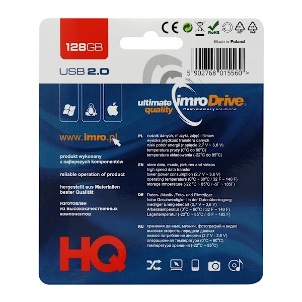 Imro Portable Memory Pendrive 128 GB