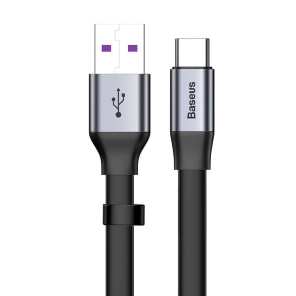 Baseus Simple USB-A til USB-C 40W Kabel 23cm - Grå