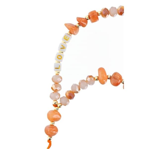 Love Halsbandsrem för mobiler längd 44 cm - Orange Orange
