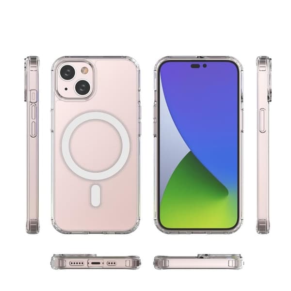 iPhone 14 Plus Skal Magsafe Magnetic - Clear Transparent