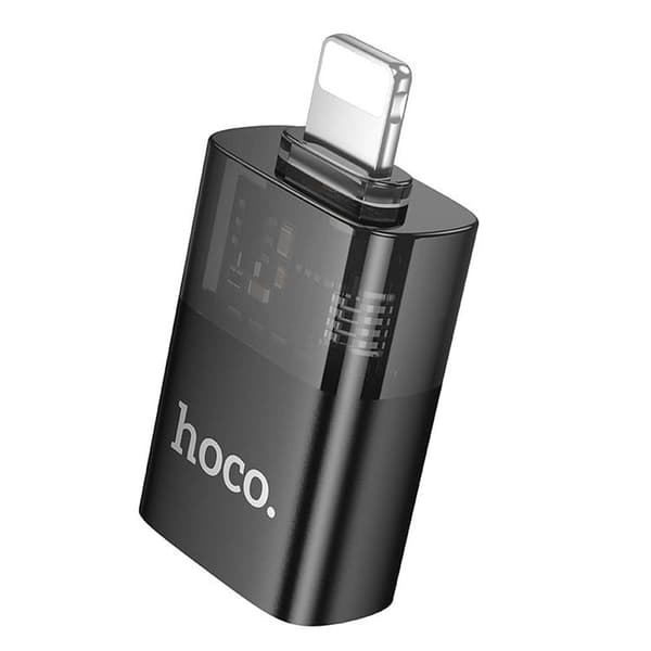 Hoco USB-A til Lightning Adapter UA36 - Sort Svart