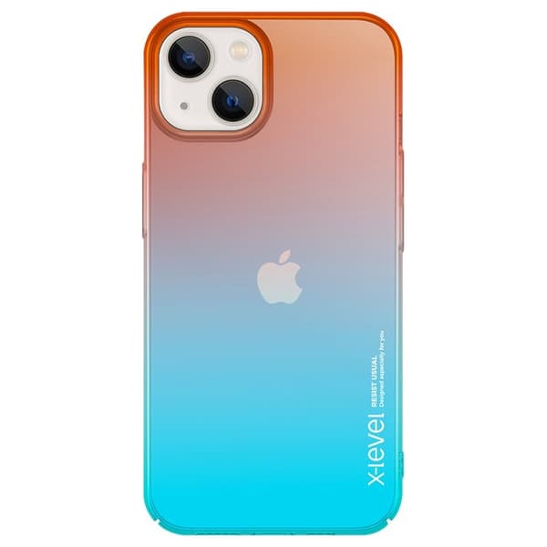 X-LEVEL Mobilskal till iPhone 15 Colorful Series Hård PC Orange