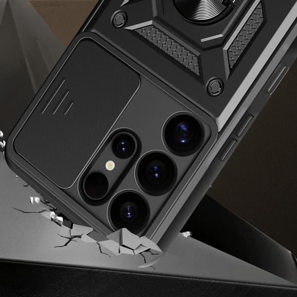 Mobilskal till Galaxy S25 Ultra Hybrid Armor Camshield - Blå Blå