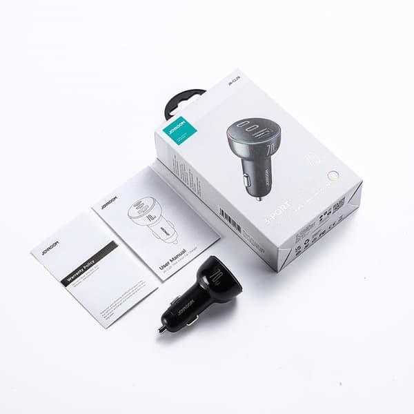 Joyroom 3-port USB/2x USB-C - Musta Black