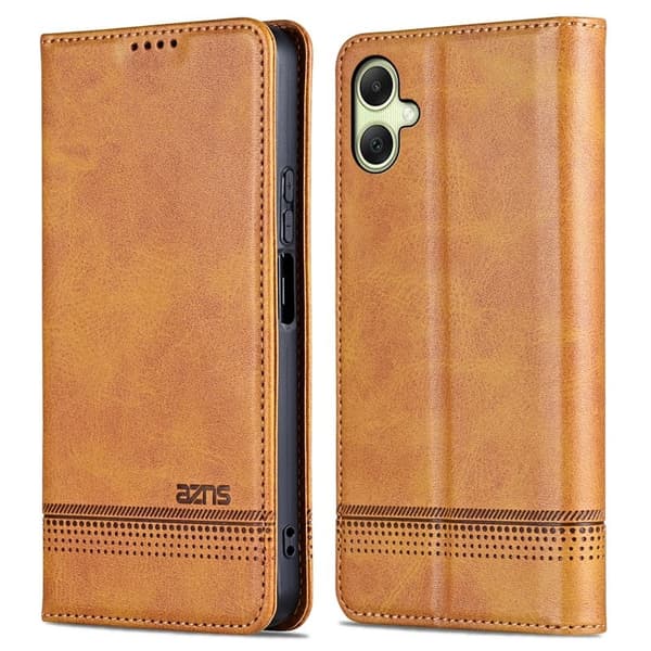 AZNS Samsung Galaxy A06 Plånboksfodral i Konstläder - Brun
