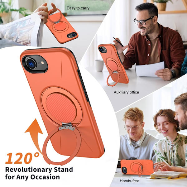 Mobilskal till iPhone 16e MagSafe Rotating Kickstand Grön