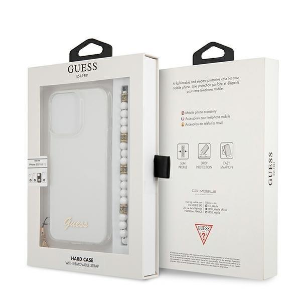 Guess White Pearl Skal iPhone 13 Pro / 13 - Transparent