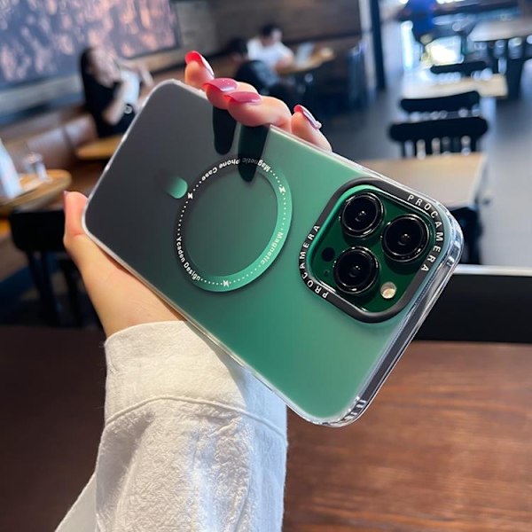Mobilskal till iPhone 14 Pro Max Magsafe Gradient - Grön Grön
