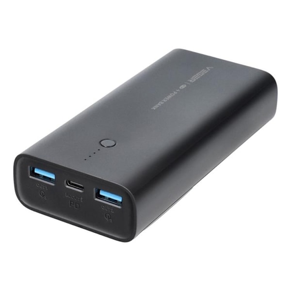 VEGER Powerbank 10000 mAh PD QC 3.0 20W ACE100 - Svart