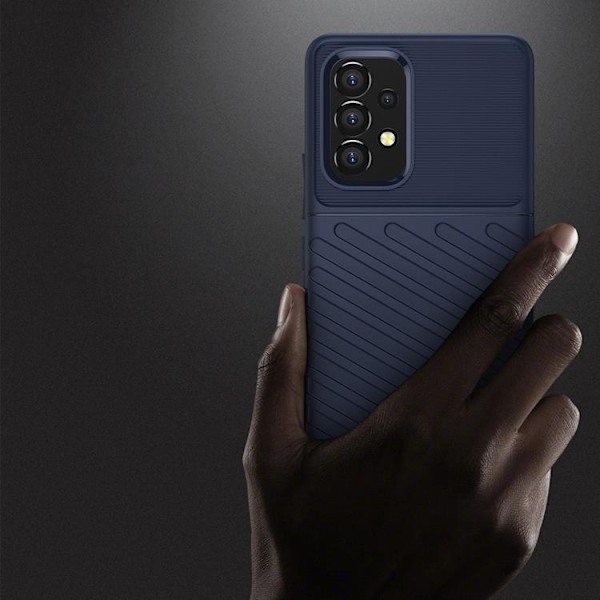 Thunder Fleksibelt Panser Skal Galaxy A53 5G - Blå Blå