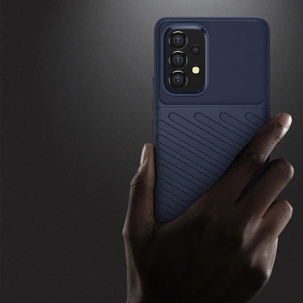 Thunder Flexible Armored Skal Galaxy A53 5G - Sininen Blå