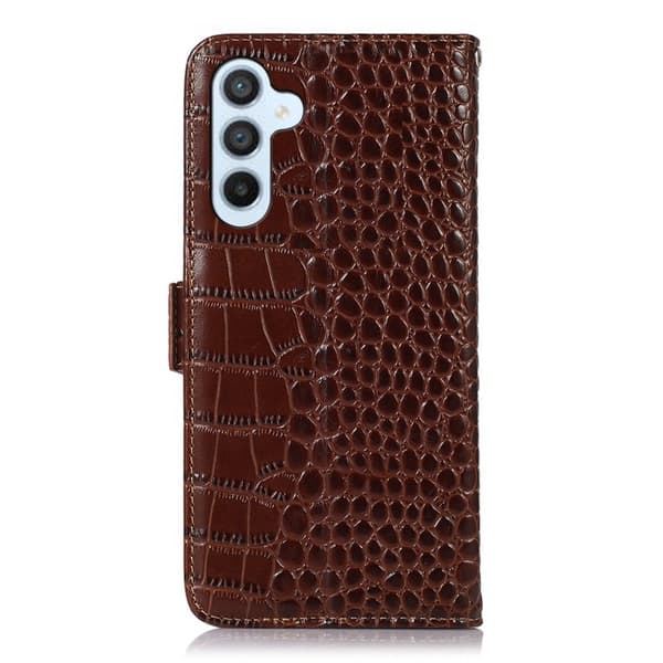 Samsung Galaxy S26 / S26 Pro Plånboksfodral RFID Skydd Äkta Läder - Brun