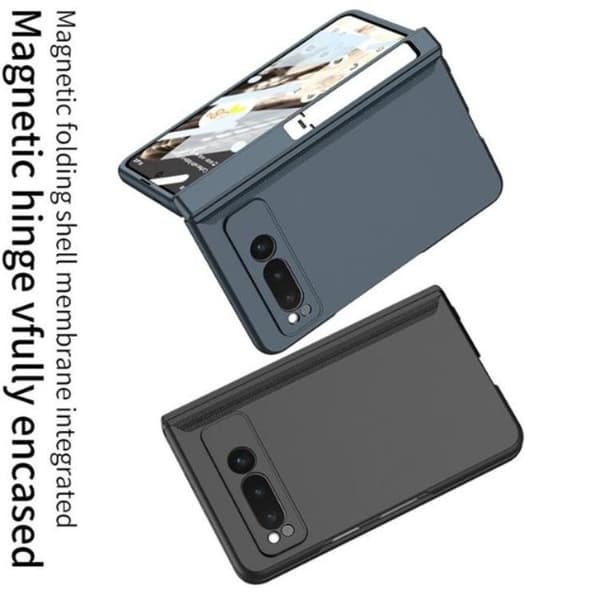 GKK Google Pixel Fold Mobilcover Kickstand Hård PC - Sølv Silver