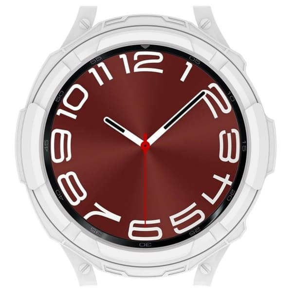 Galaxy Watch 6 Classic (47mm) Skal TPU med Bezel Ring - Vit Vit
