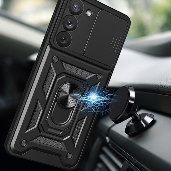 Mobilskal till Galaxy S23 Plus Hybrid Armor Camshield - Blå Blå