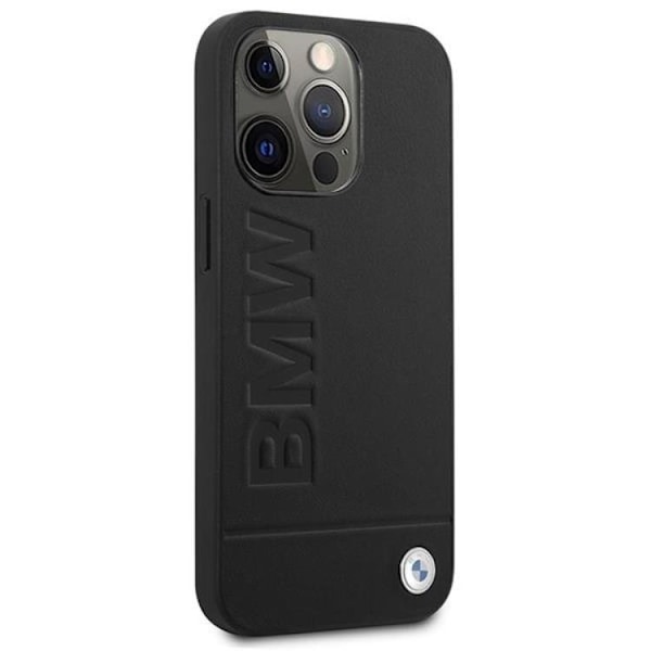 BMW iPhone 14 Pro Max Skal Magsafe Signature Logo Imprint - Svart Svart
