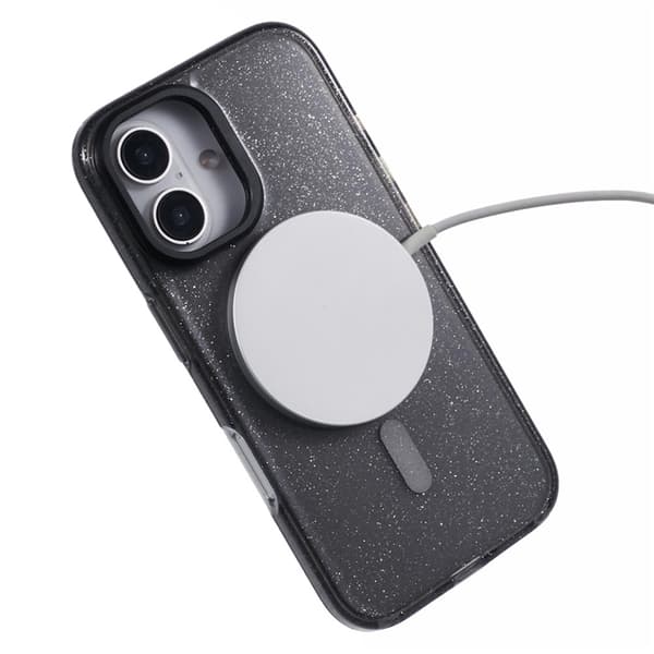 KIGC Mobilskal till iPhone 16 MagSafe Epoxy Kickstand - Svart Svart