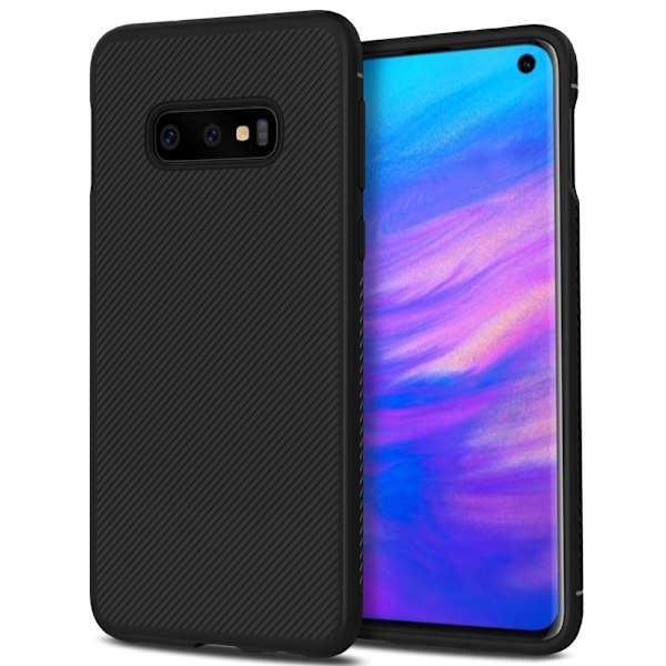 Twill Texture Flexicase Skal till Samsung Galaxy S10P - Svart Svart