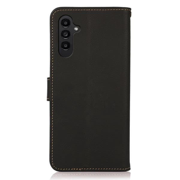 KHAZNEH Plånboksfodral för Samsung Galaxy S26 Plus Äkta läder RFID - Svart