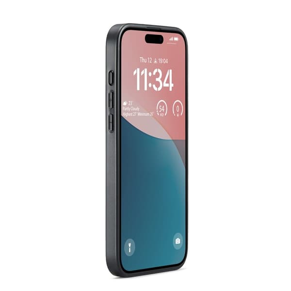 DG.MING Mobilskal till iPhone 17 PU Läder PC + TPU Hybrid - Grön