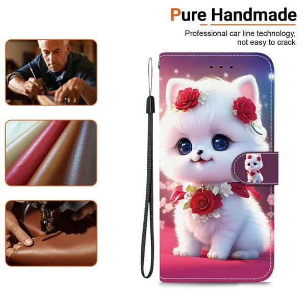 Plånboksfodral för Samsung Galaxy S26 Plus Konstläder Ställ - Rosa Katt