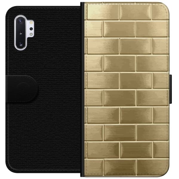 Plånboksfodral till Samsung Galaxy Note10+ med Gyllene Murstenar