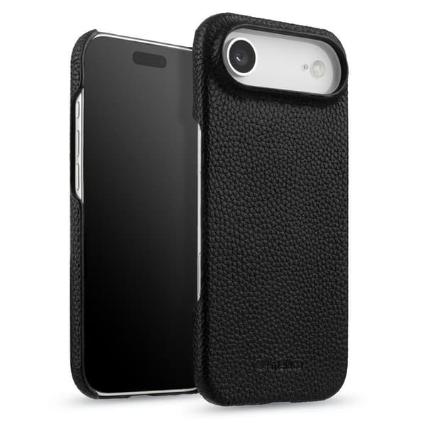MELKCO Mobilskal till iPhone Air Äkta Läder PC Svart