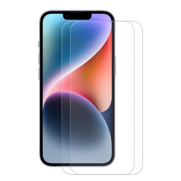 [2-PAK] iPhone 14 Plus Hærdet Glas Skærmbeskyttelse - Klar Transparent