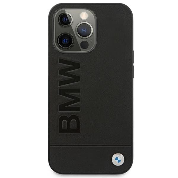 BMW-kuori iPhone 13 Pro Max Signature Logo Imprint - Musta Black