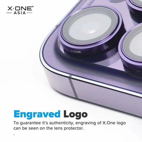 X-One iPhone 13 Pro Max/13 Pro Kameralinsskydd Härdat glas Armor Pro Svart
