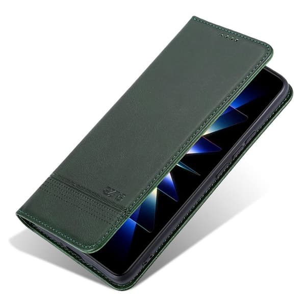 AZNS Samsung Galaxy A36 5G Plånboksfodral Konstläder - Grön