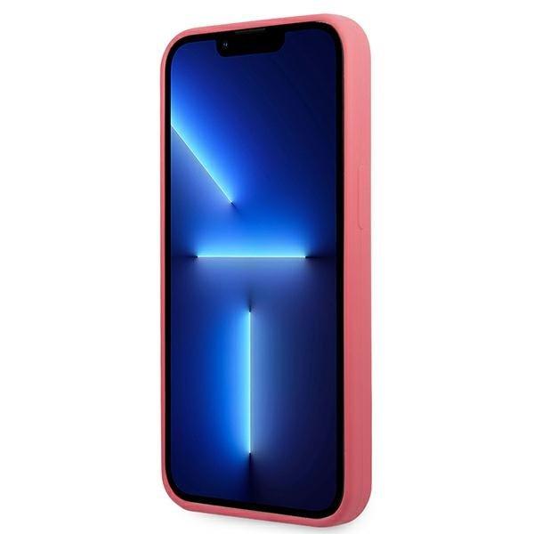 Karl Lagerfeld iPhone 13/13 Pro Skal Silicone Plaque - Fuchsia