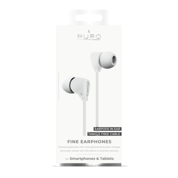 Puro Fine Stereo In-Ear -kuulokkeet, valkoinen White