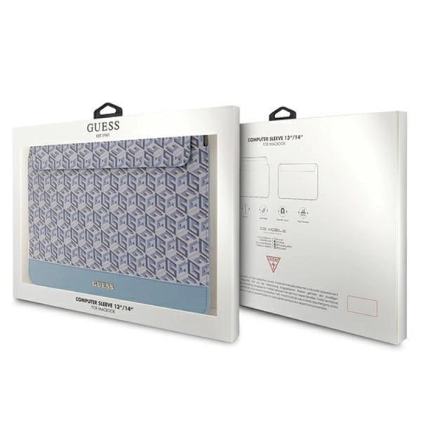 Guess Datorfodral 14'' GCube Stripes - Blå