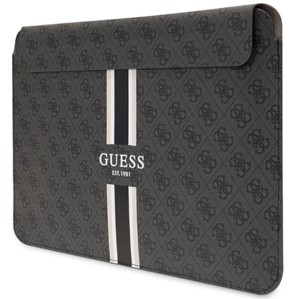Guess Datorfodral 14" Printed Stripes - Svart Svart