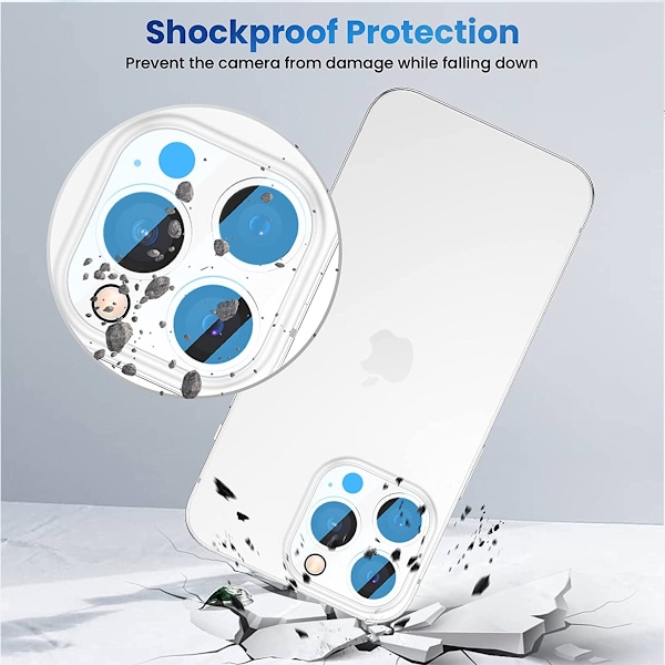 [2-PACK] iPhone 14 Pro Max Kameralinsskydd i Härdat glas Clear