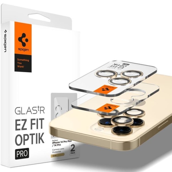[2-pak] Spigen iPhone 14 Pro/14 Pro Max Kameralinsebeskyttelse i Hærdet