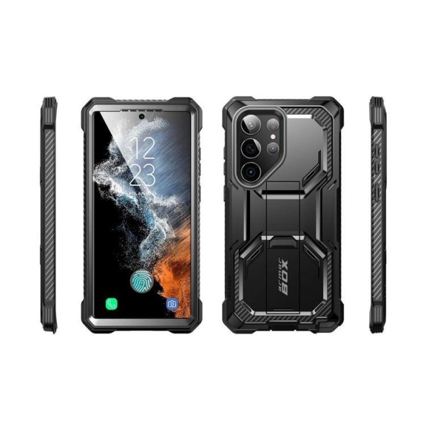 Supcase Galaxy S23 Ultra Shell 2-setti IBLSN Armorbox 2-set - musta