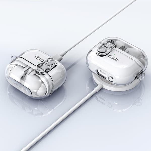 Tech-Protect Samsung Galaxy Buds 3/3 Pro Etui Flexair - Klar Transparent