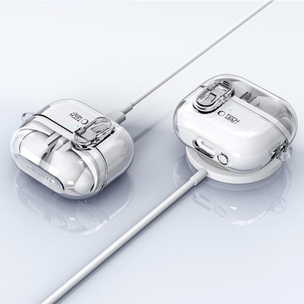 Tech-Protect Samsung Galaxy Buds 3/3 Pro Skal Flexair - Clear Transparent