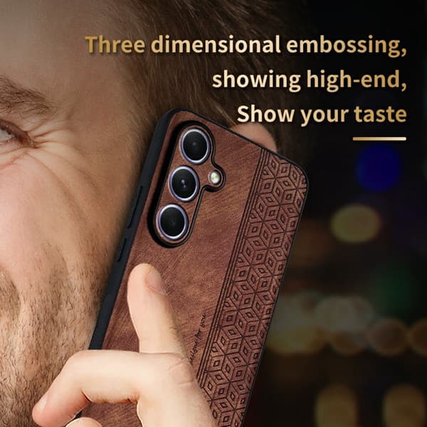 AZNS Samsung Galaxy A36 5G Plånboksfodral Konstläder - Svart
