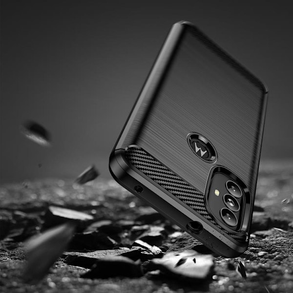 Carbon Flexible Skal Motorola Moto G Power (2022) - Svart Svart