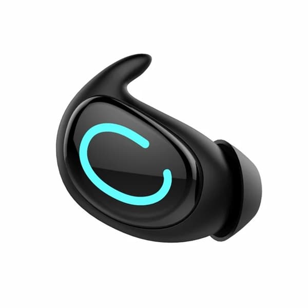 Singel Bluetooth In-Ear Trådlösa Hörlurar Noise Cancelling Svart